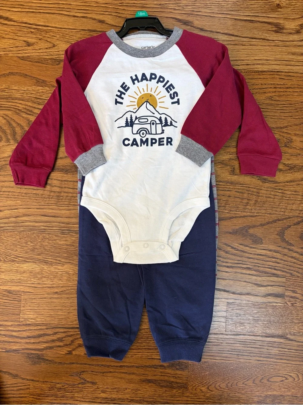 Carter's Boys 18 Months 4 Piece Matching Bodysuit Set, NWT